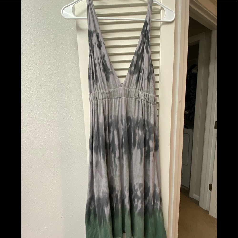 🩶💚Alternative • gray sleeveless dress • M • EUC